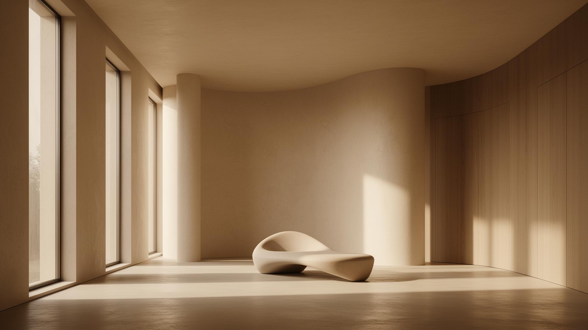 Sculptural interior space by ATAM Studio